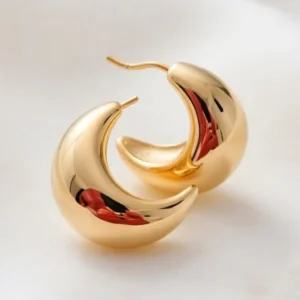 Chunky Crescent Hoop Earring