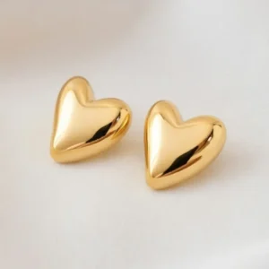 Puffy Heart Stud Earring